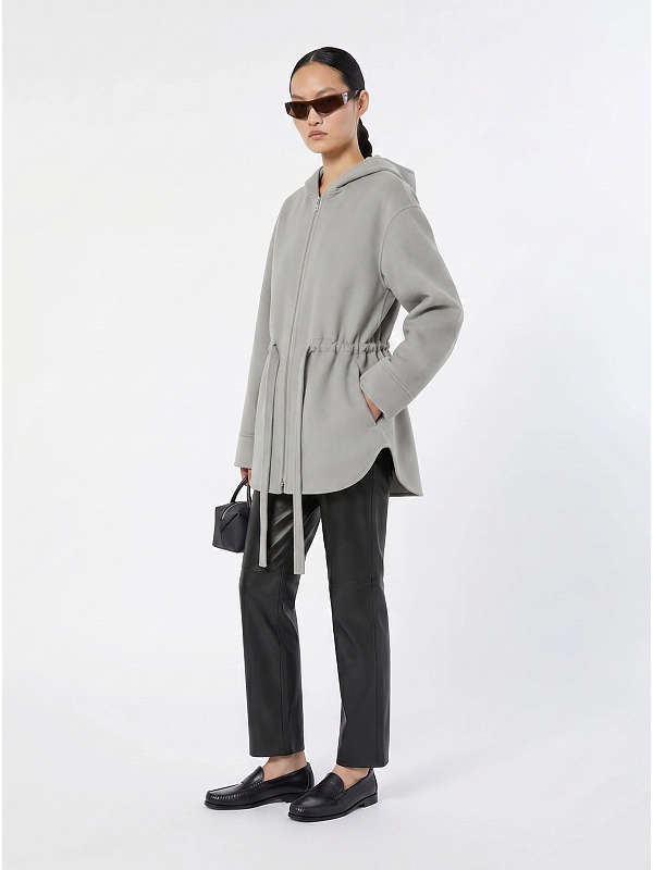 пальто короткое Max Mara SMMMONIA цвет светло-серый