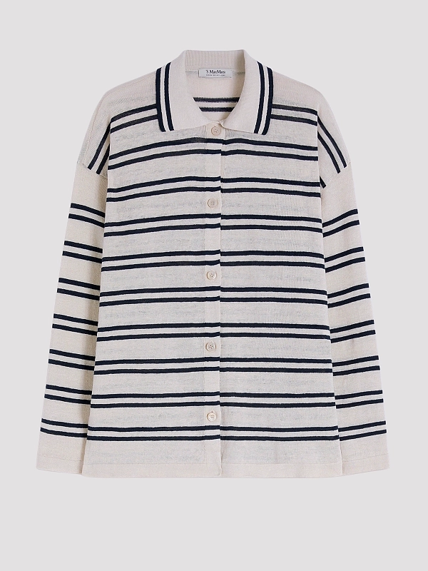 кардиган Max Mara SMMORIGINE цвет белый,синий