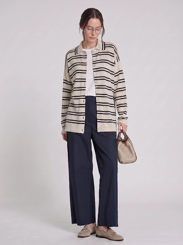 кардиган Max Mara SMMORIGINE цвет белый,синий