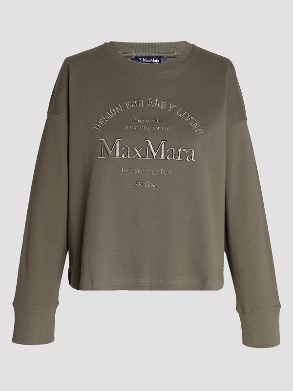толстовка Max Mara SMMRUGIADA цвет хаки