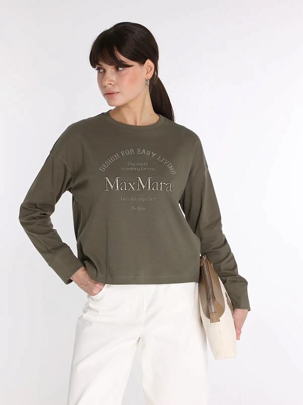 толстовка Max Mara SMMRUGIADA цвет хаки