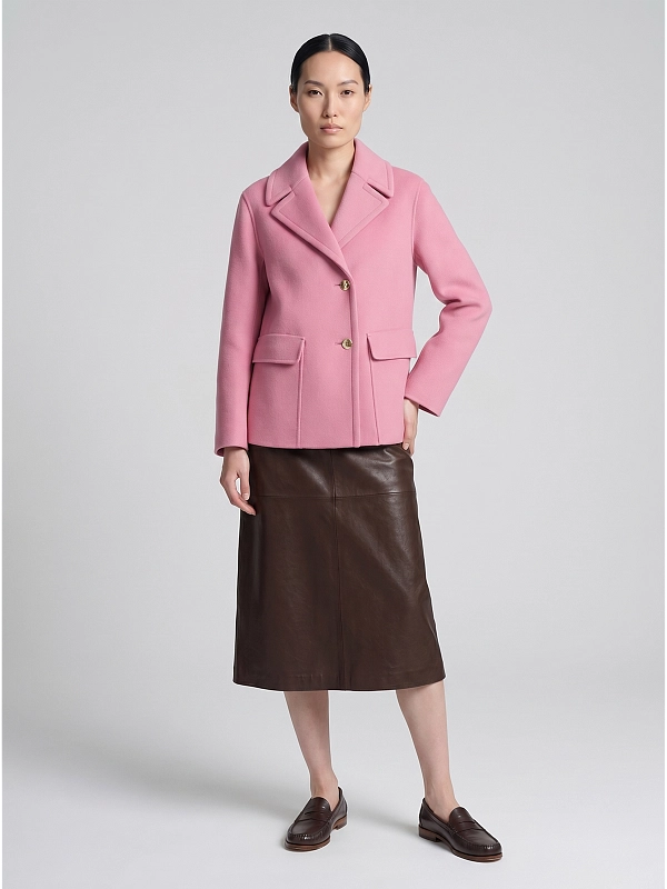 пальто короткое Max Mara SMMSISSY цвет розовый