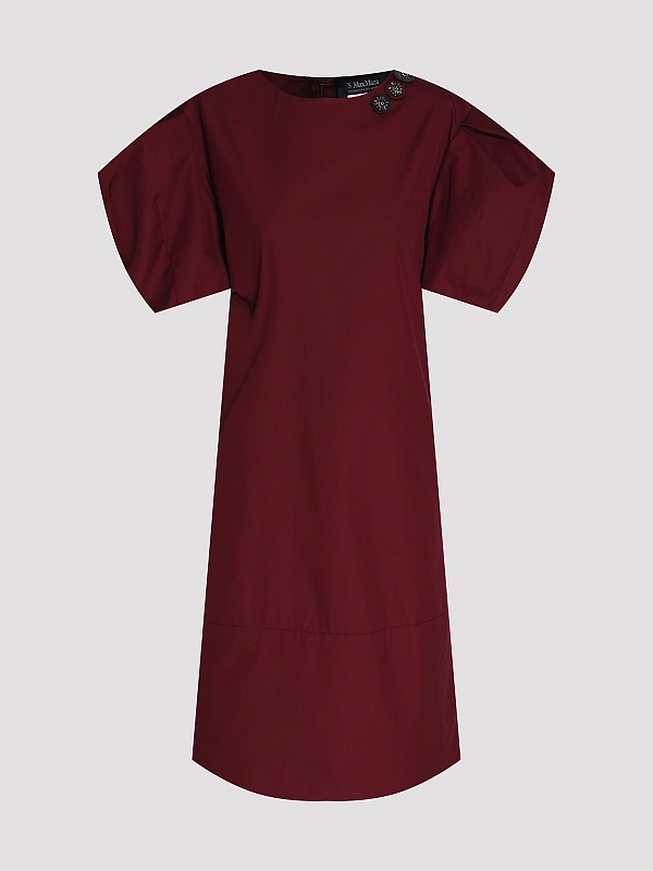 платье Max Mara SMMVICOLO цвет бордовый