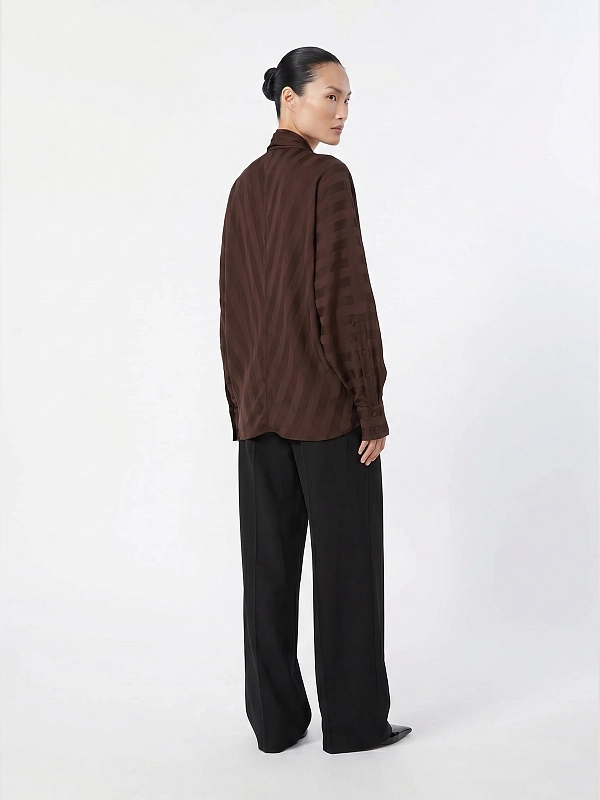 блузка Max Mara SPXCORSARO цвет коричневый