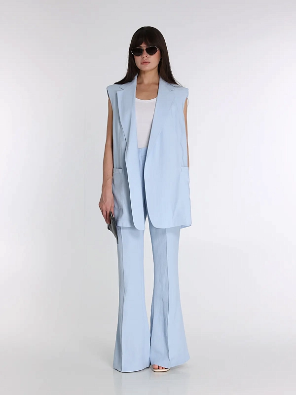 жилет Max Mara SPXMAGGIO цвет голубой
