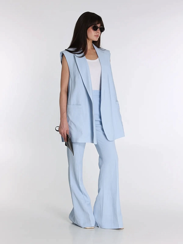 жилет Max Mara SPXMAGGIO цвет голубой