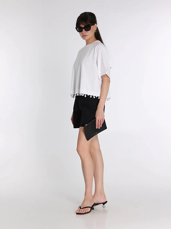 футболка Max Mara SPXPALMAS цвет белый