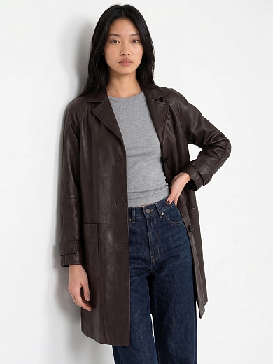 плащ кожаный Max Mara Weekend PETRA