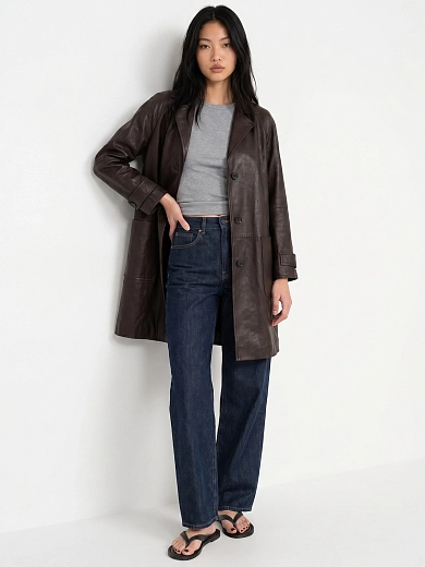 плащ кожаный Max Mara Weekend PETRA