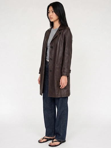 плащ кожаный Max Mara Weekend PETRA