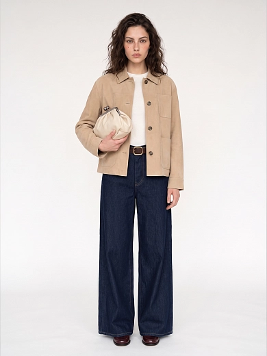куртка кожаная Max Mara Weekend WKDGHIERA