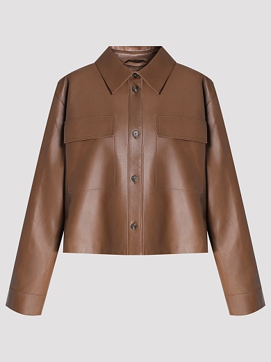 рубашка кожаная Max Mara Weekend WKDPIOVRA