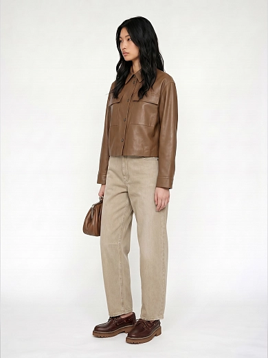 рубашка кожаная Max Mara Weekend WKDPIOVRA