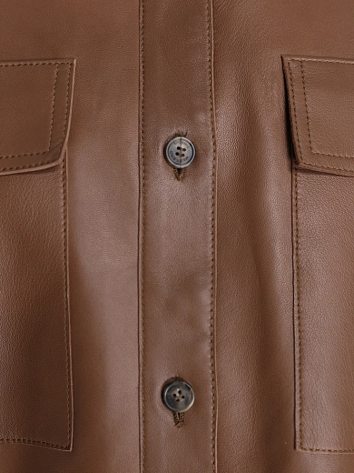 рубашка кожаная Max Mara Weekend WKDPIOVRA
