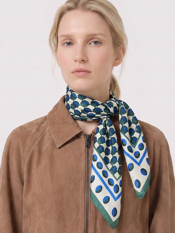 платок Max Mara Weekend WKAONESTO цвет темно-зеленый