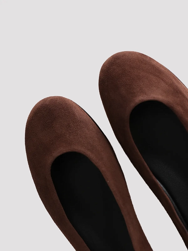 балетки Max Mara Weekend WKATODISUEDEV цвет коричневый