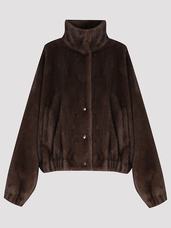 шуба Max Mara Weekend WKDANEMONE цвет коричневый