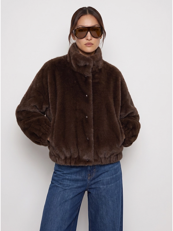 шуба Max Mara Weekend WKDANEMONE цвет коричневый