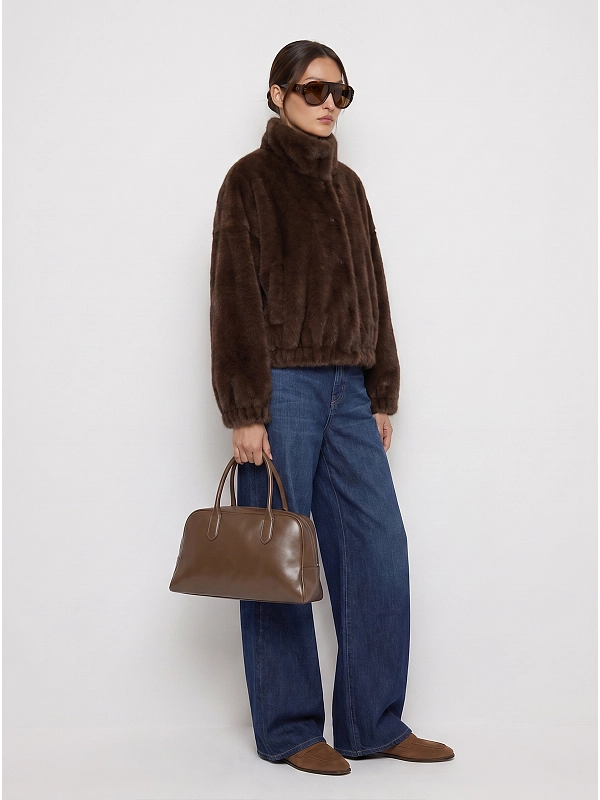 шуба Max Mara Weekend WKDANEMONE цвет коричневый