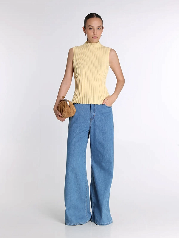 топ Max Mara Weekend WKDBAUTTA цвет желтый