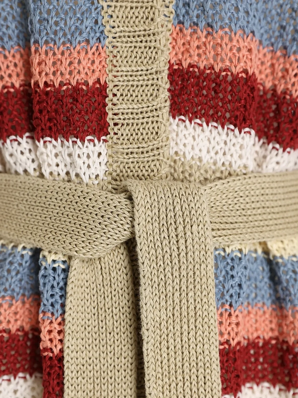 кардиган Max Mara Weekend WKDBONITO цвет бордовый, голубой, бежевый