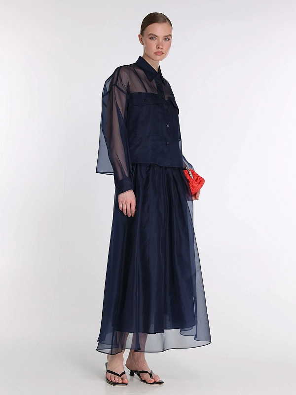 блузка Max Mara Weekend WKDCOLOMBA цвет темно-синий