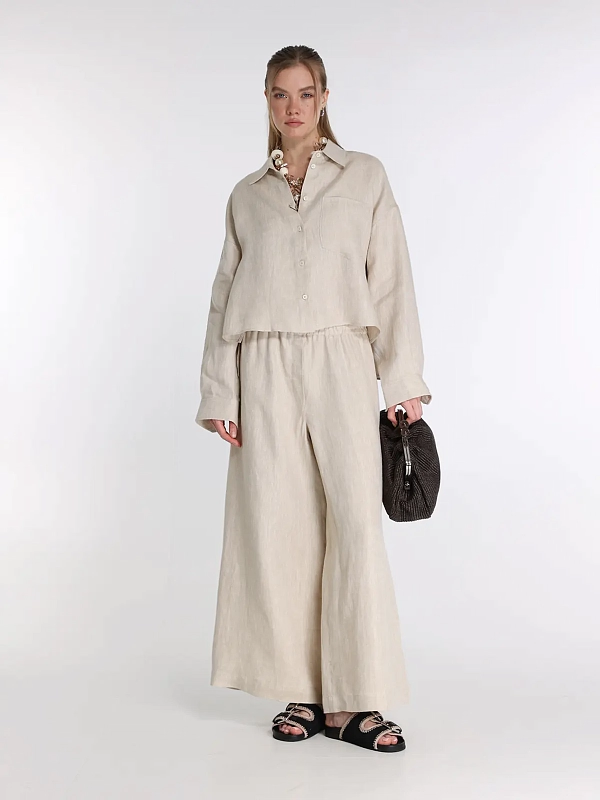 брюки Max Mara Weekend WKDFELINO цвет бежевый