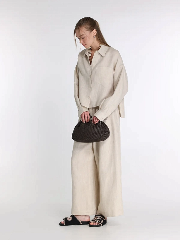 брюки Max Mara Weekend WKDFELINO цвет бежевый