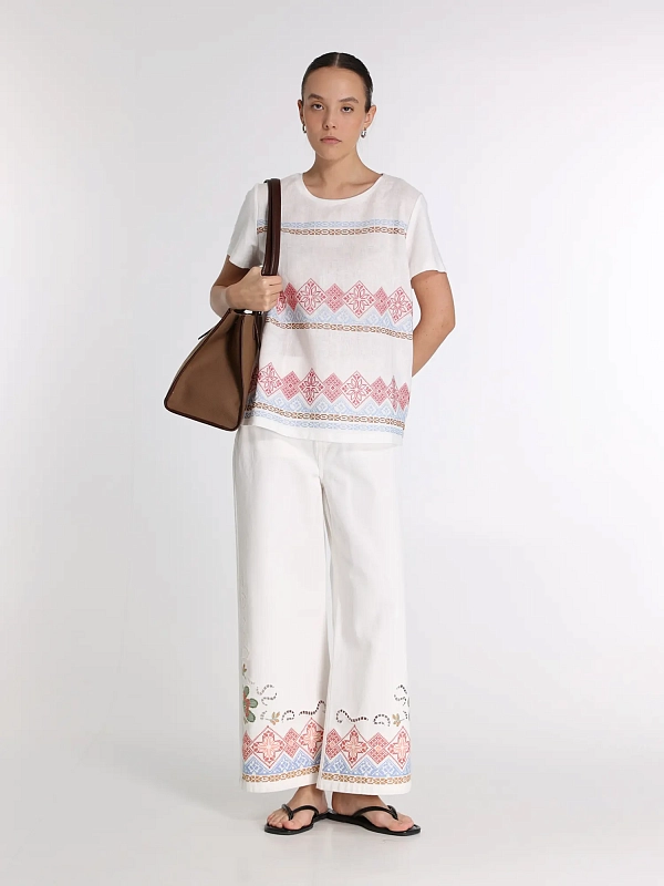 футболка Max Mara Weekend WKDGENIO цвет белый, красный, голубой