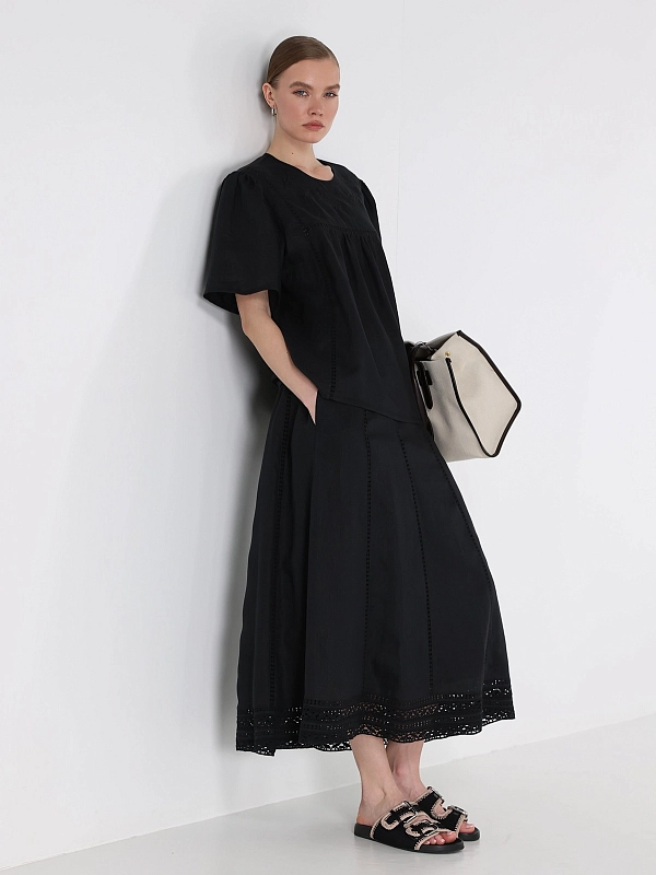юбка Max Mara Weekend WKDGERGO цвет черный