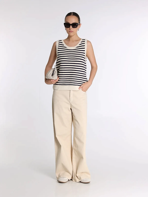 майка Max Mara Weekend WKDMADIA цвет белый, темно-синий