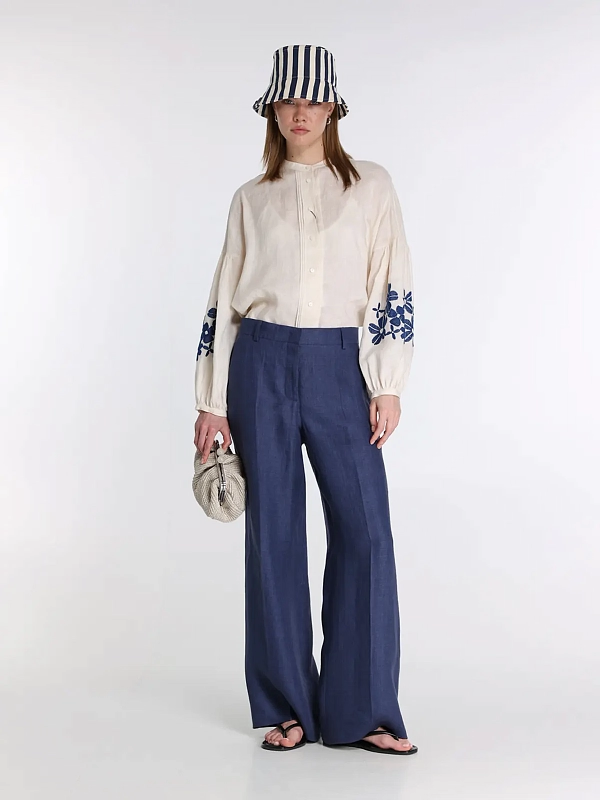 брюки Max Mara Weekend WKDMALIZIA цвет темно-синий