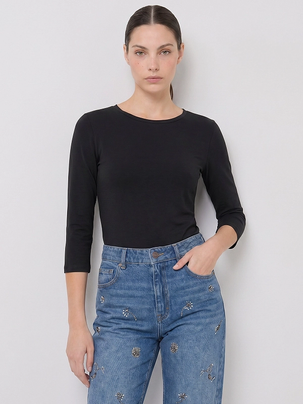 лонгслив Max Mara Weekend WKDMULTIA цвет черный