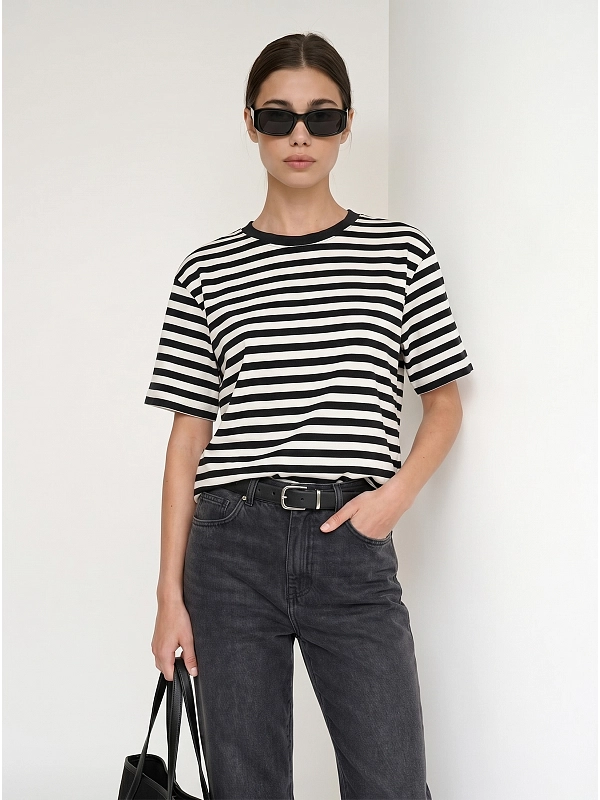 футболка Max Mara Weekend WKDMULTID цвет молочный полоска