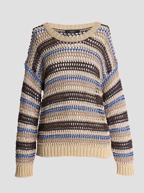 джемпер Max Mara Weekend WKDONIRICA цвет бежевый, коричневый, синий