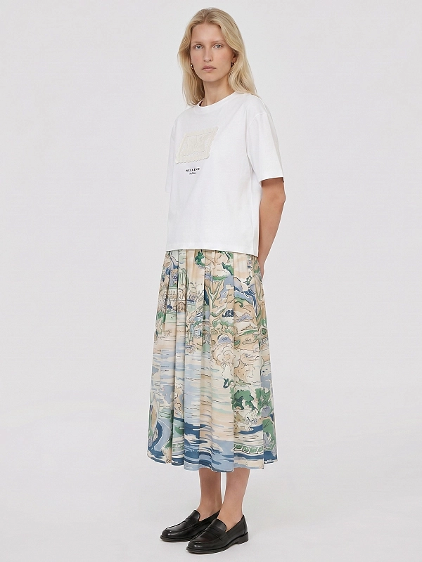 футболка Max Mara Weekend WKDSALA цвет белый, бежевый