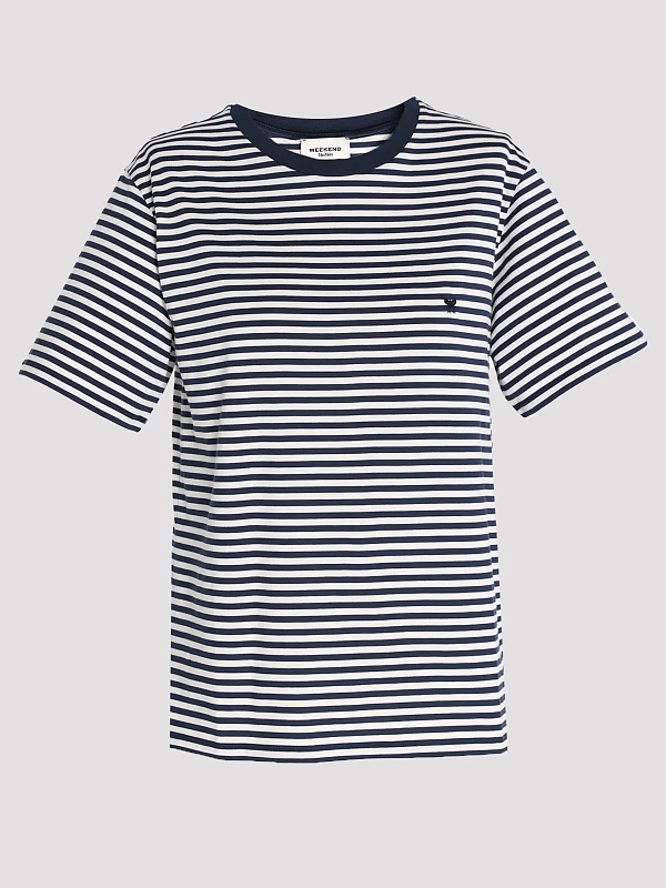 футболка Max Mara Weekend WKDVENACO цвет молочный полоска