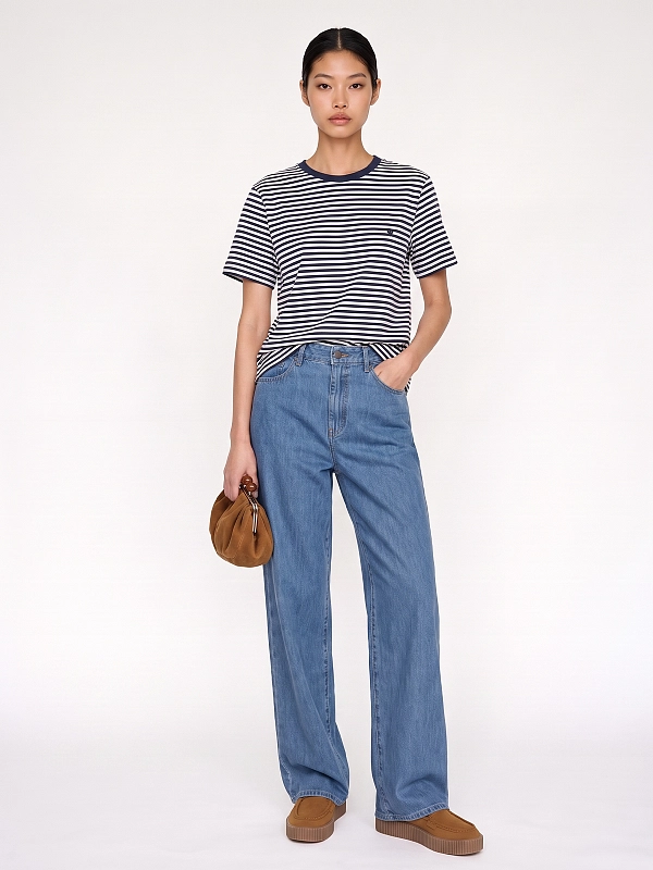 футболка Max Mara Weekend WKDVENACO цвет молочный полоска