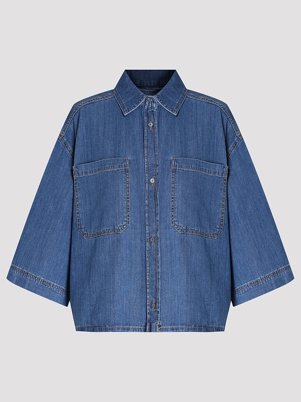 рубашка джинсовая Max Mara Weekend WKDZANNATA цвет синий