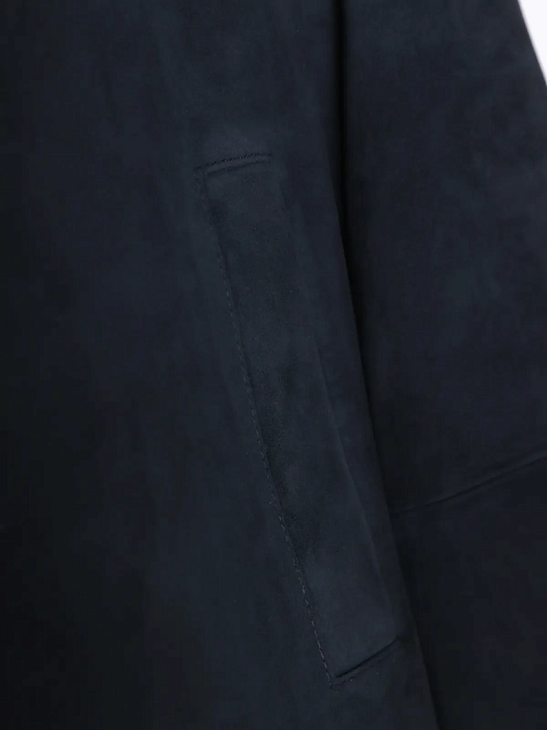 куртка кожаная Max Mara Weekend WKDZUPPA цвет синий
