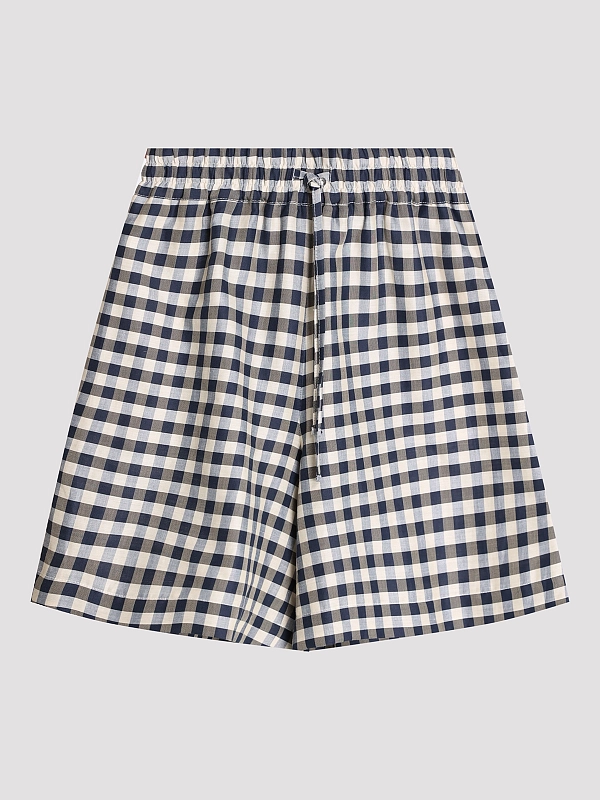 шорты Max Mara Weekend WKIASTRALE цвет бежевый синяя клетка