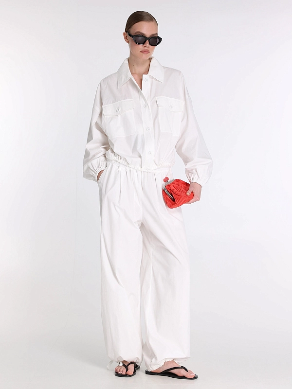 брюки Max Mara Weekend WKIBELLICO цвет белый