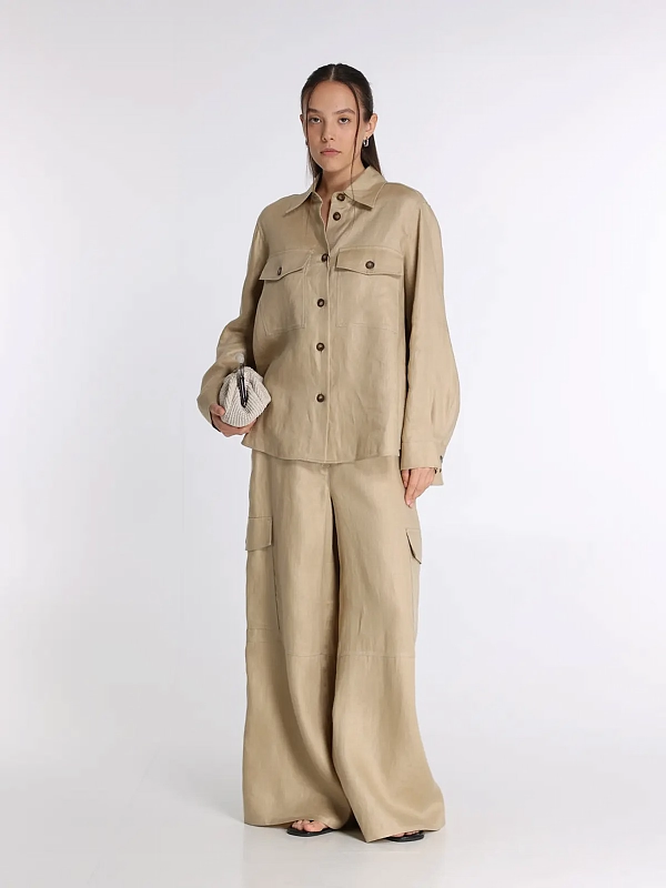 брюки Max Mara Weekend WKIFINALE цвет бежевый