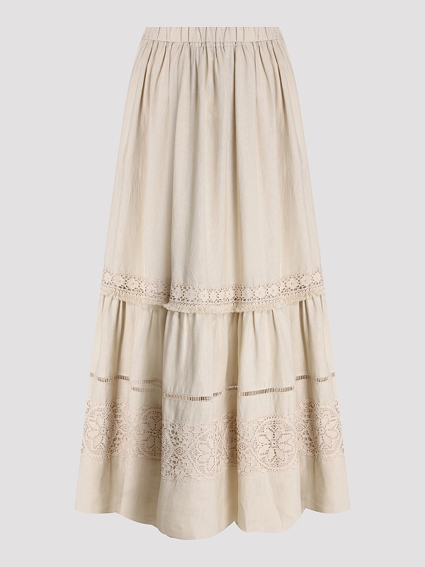 юбка Max Mara Weekend WKIPALLORE цвет бежевый