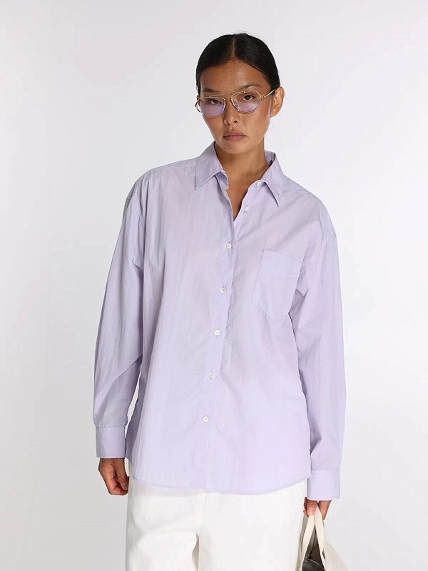 рубашка NOTHING WRITTEN NW26SS-0005 цвет лавандовый