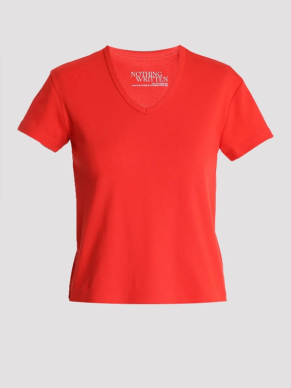 футболка NOTHING WRITTEN NW26SS-0011 цвет красный