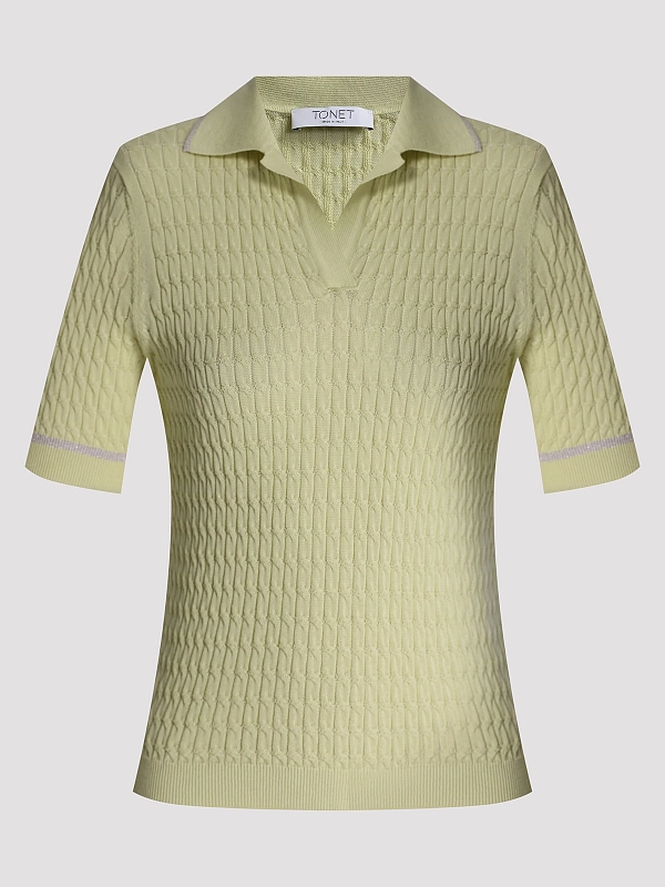 джемпер поло TONET TO1118 цвет желтый