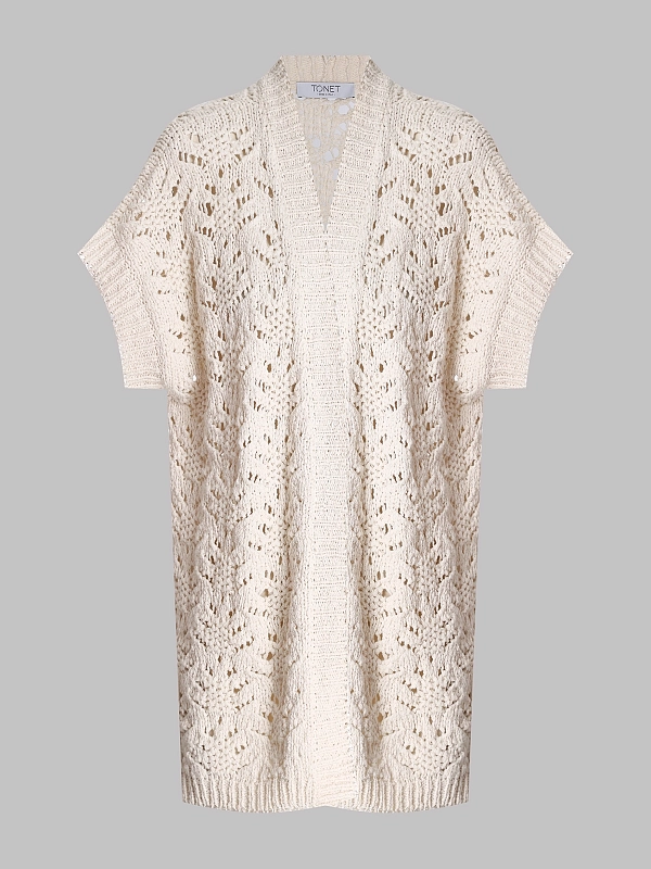 кардиган TONET TO1329 цвет молочный