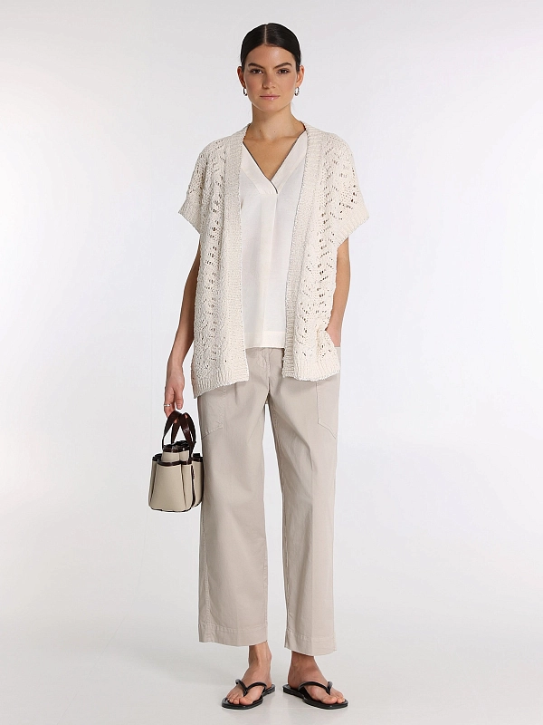 кардиган TONET TO1329 цвет молочный