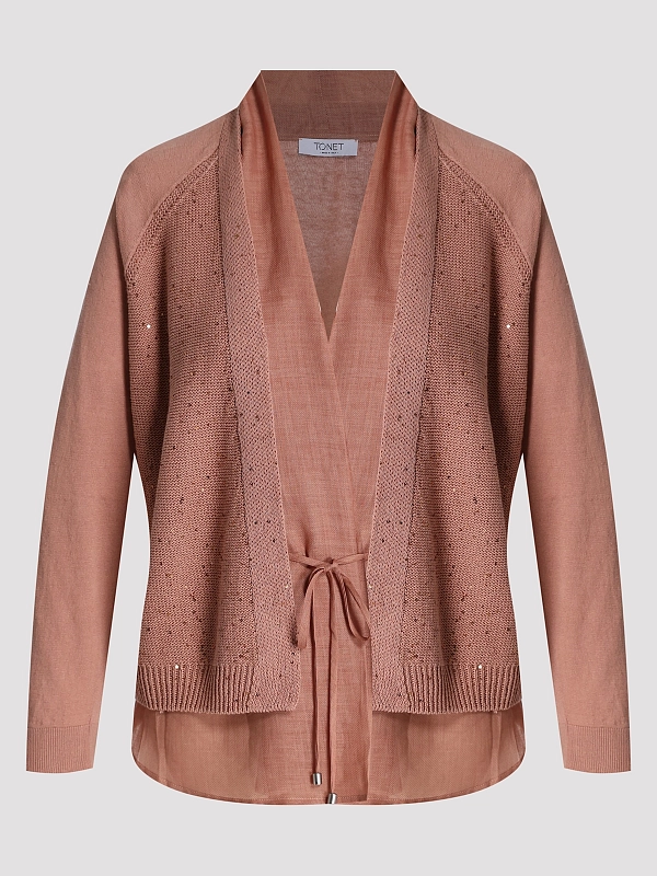 кардиган TONET TO1429 цвет розовый